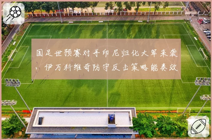 国足世预赛对手印尼归化大军来袭，伊万科维奇防守反击策略能奏效吗？